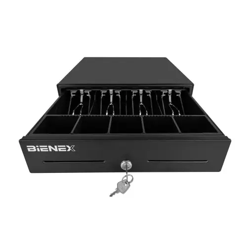 <span><b>Gaveta</b></span> de  <span><b>dinero monedas KR330</b></span> <br> con <span><b>interfaz RJ11</b></span> y <span> <b>33 x 34 x 9cm</b></span>