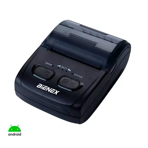 <span><b>Impresora ticketera</span></b> térmica de <span><b>57mm PORTÁTIL</span></b> H200B con interfaz <span><b>Bluetooth+USB</span></b>