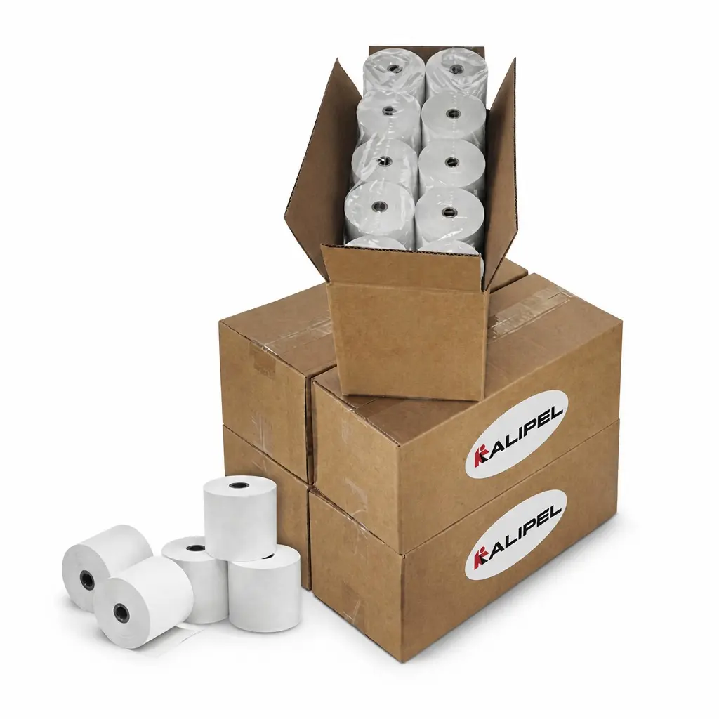 <span><b>100 Rollos</b></span> De Papel Térmico <span><b>80mm X 80mm 55gr - Estándar</b></span> (Contómetros)